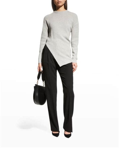 Michael Kors Collection Twisted Shaker Pullover Sweater